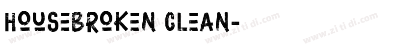 HouseBroken Clean字体转换